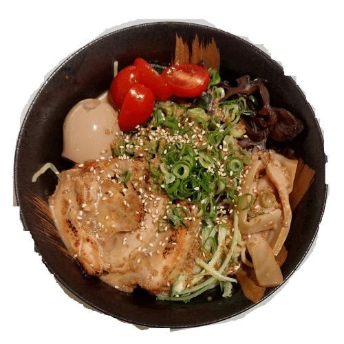 Cold noodles met chicken chashu