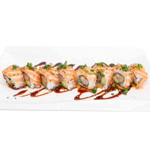 Salmon dragon roll