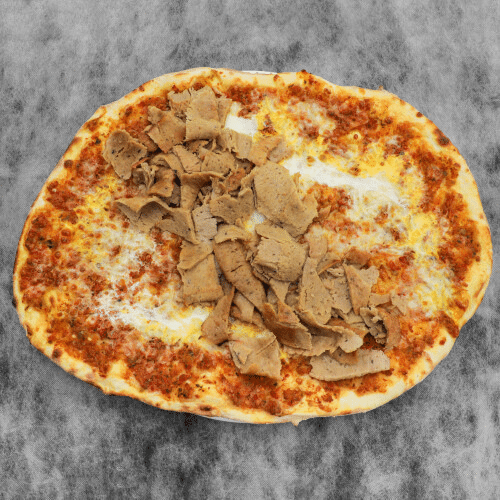 Lahmacun dönerli peynirli yumurtali