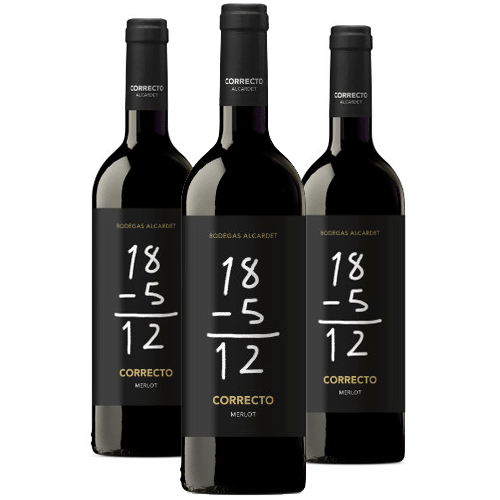 3 flessen Merlot Bodegas Alcardet