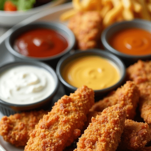 Mix bucket met saus
