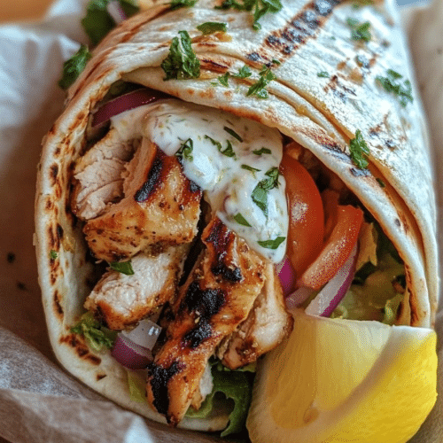 Wrap shish tawook