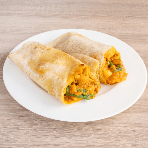 Roti rol met kerrie kipfilet