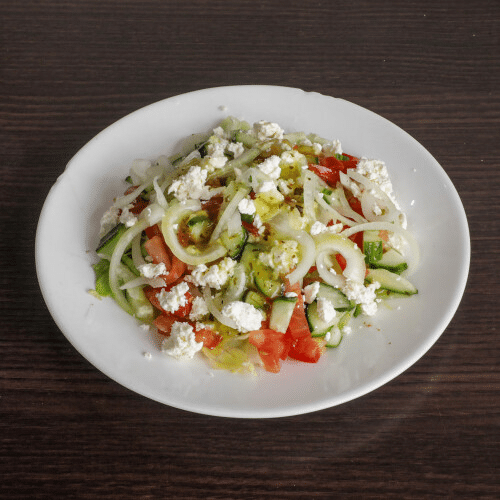 Gemengde salade met geitenkaas