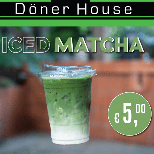 Iced matcha latte