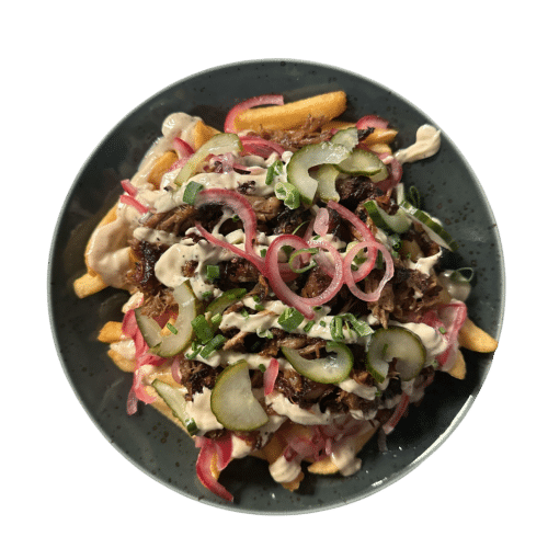 Friet pepper pork