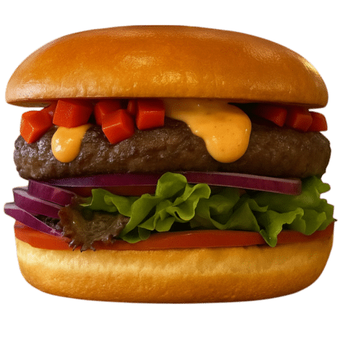 Spicy devil burger
