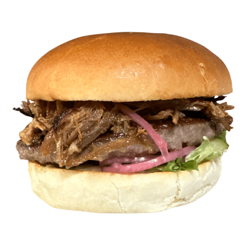 Pepper pork burger