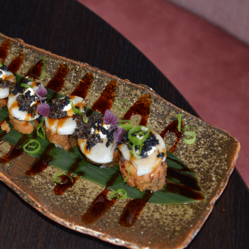 Scallop truffle tower