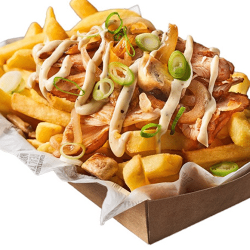 Loaded gegrilde kipfilet reepjes