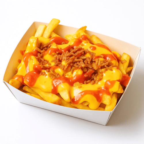 Spicy-cheese fries