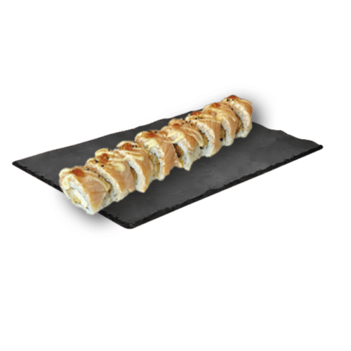 Flamed  Salmon Cheese Roll (8pcs)