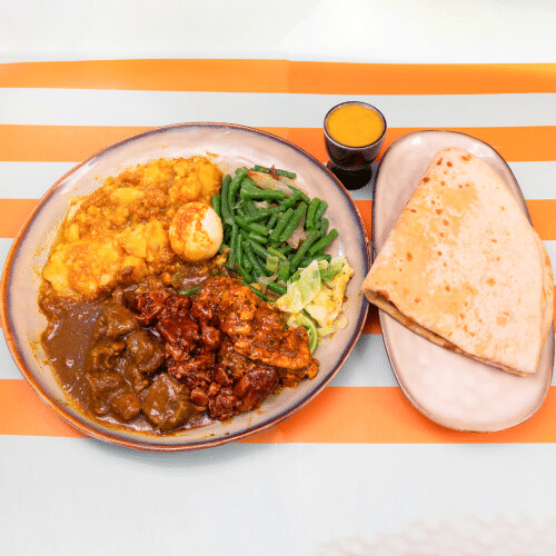 Roti faya, pittig
