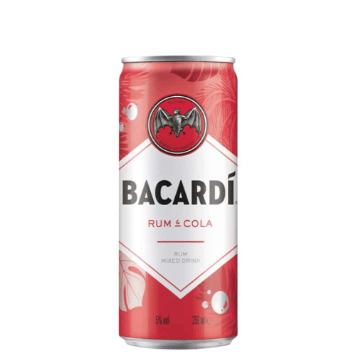 Bacardi en cola blik 250ml