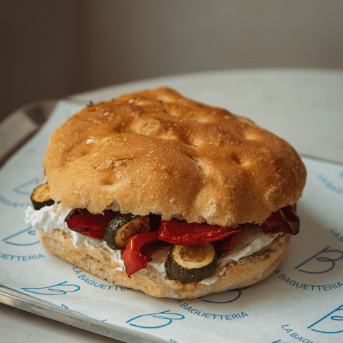 Focaccia ricotta e verdure