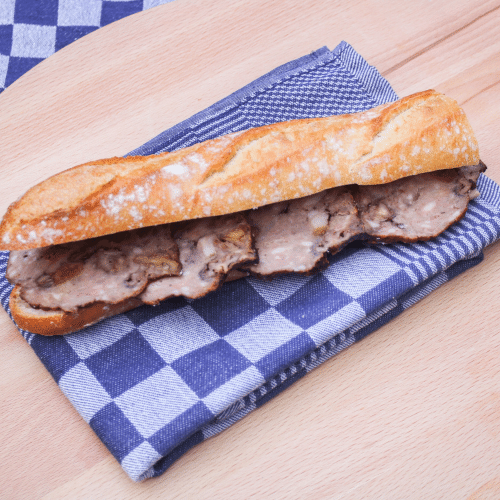 Sandwich paté figues et noix