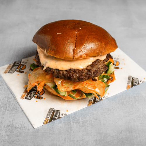 Beef burger kimchi