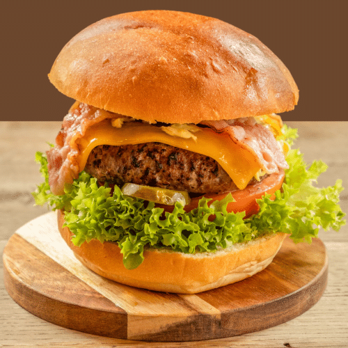 Bacon en cheeseburger