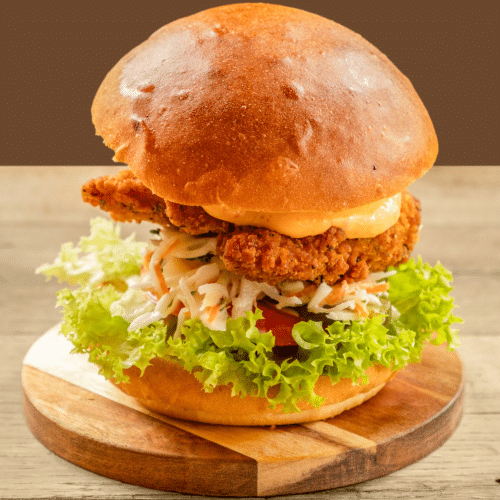 Fried chicken burger