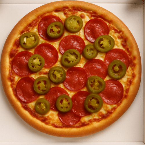 Pizza peperoni picante