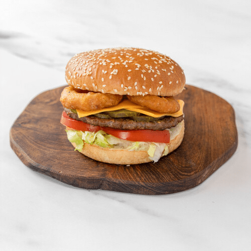 Cheese onion burger