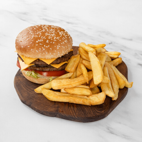 Double cheeseburger menu