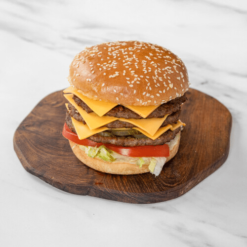 Triple cheeseburger