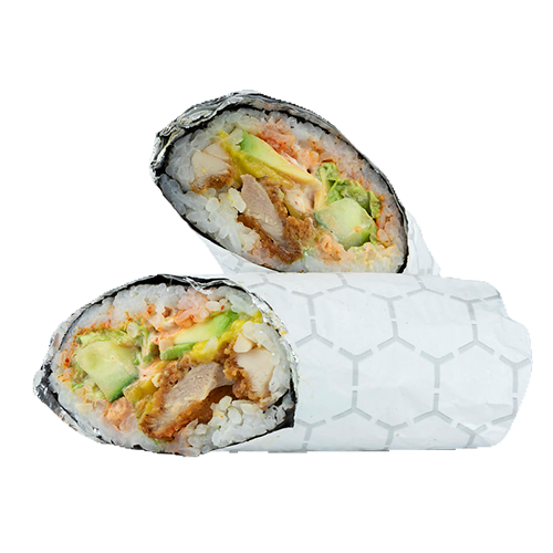 Spicy tropical chicken sushiritto