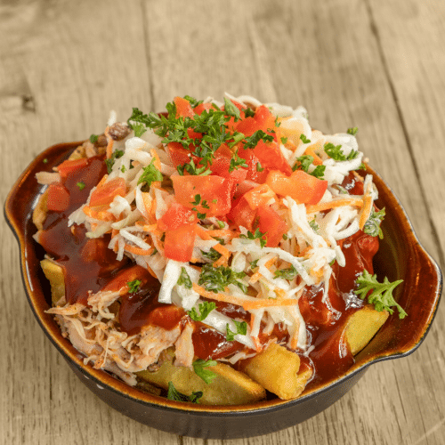 Pulled Chicken Loaded Fries