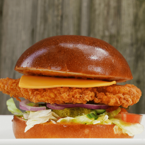 Chicken cheeseburger