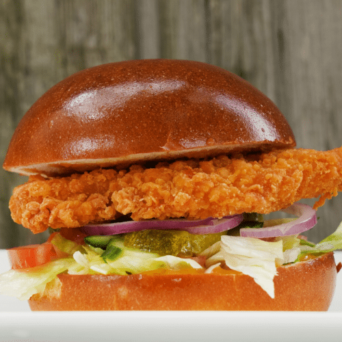 Spicy chicken burger