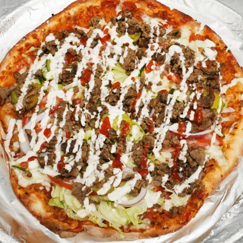 Turkse pizza met shoarma