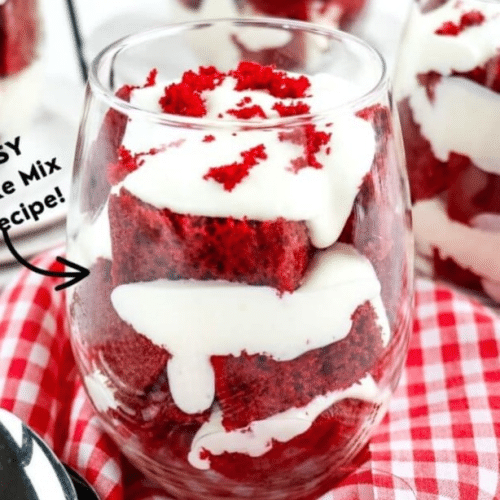 Red velvet jar