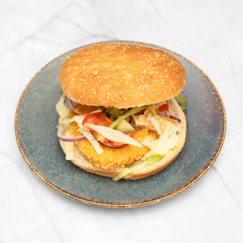 Crispy chicken burger