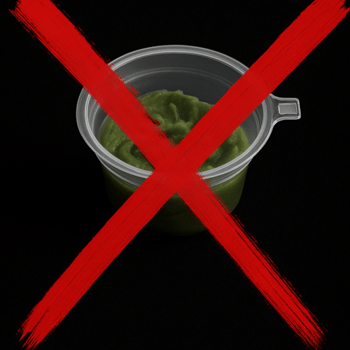 Geen wasabi