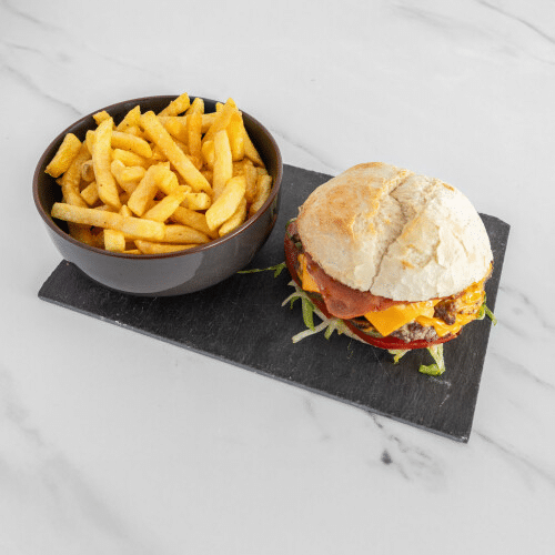 Le Boeuf burger menu