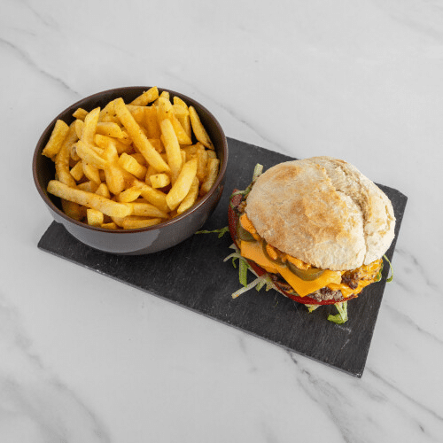 Spicy burger menu