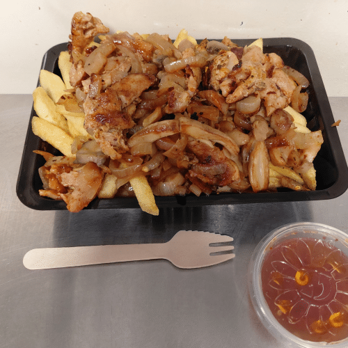 Friet hete kip