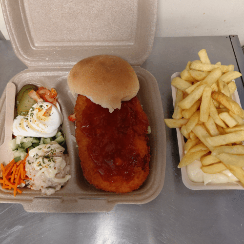 Kipschnitzel De Rooie Brug menu