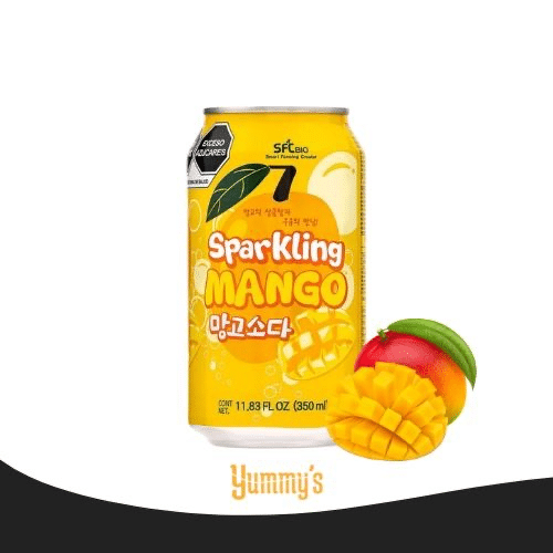 Sparkling mango soda