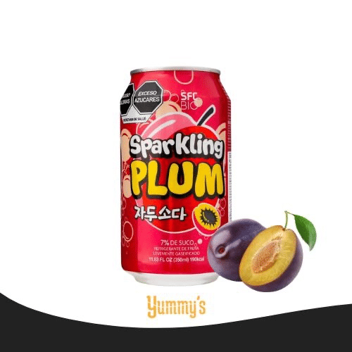 Sparkling plum soda