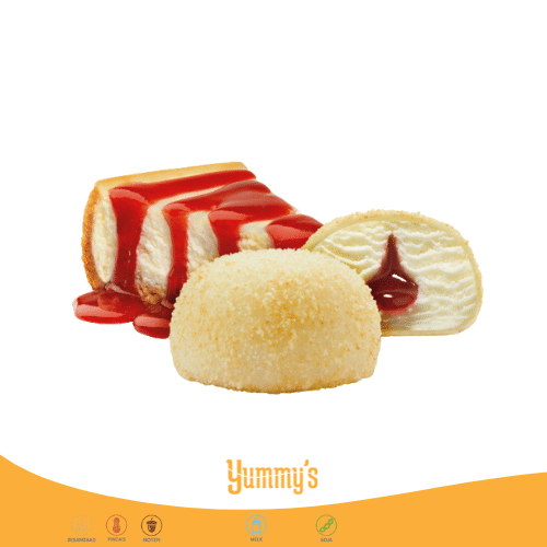 Strawberry cheesecake mochi