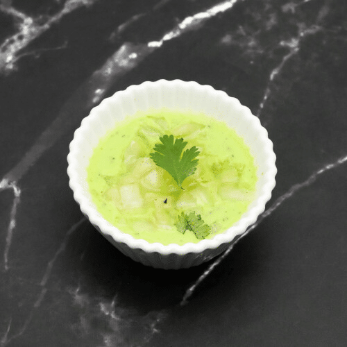 Onion met mint saus