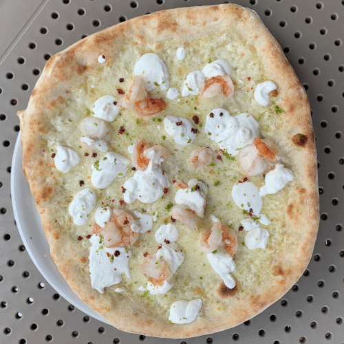 Specialiteit: pizza costa Smeralda