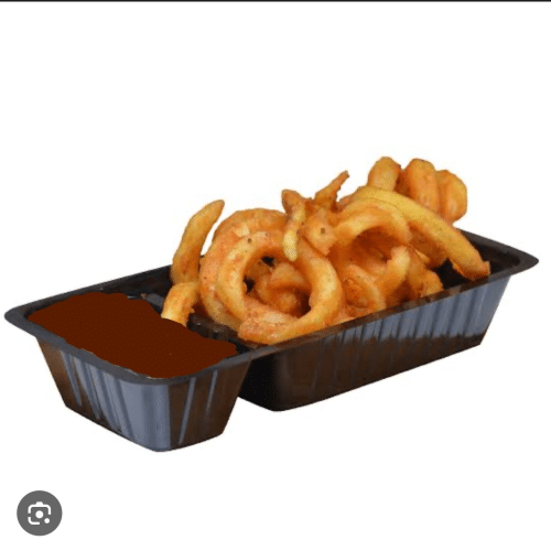 French twister patat ketchup