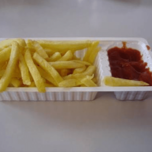 Patat ketchup
