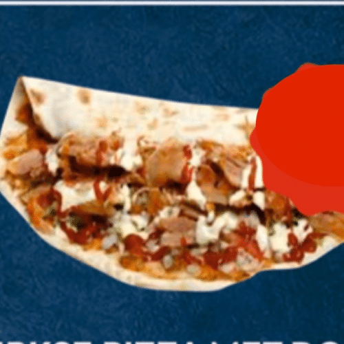 Turkse pizza met kip döner