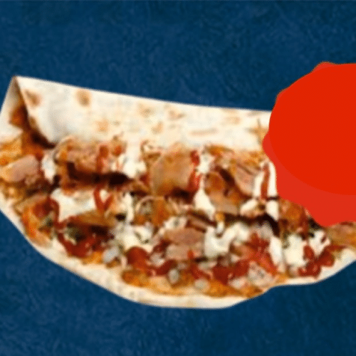 Turkse pizza met lams döner