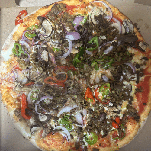 Pizza shoarma speciale
