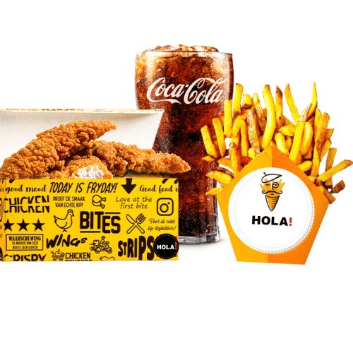 5 chicken strips hot en spicy box menu